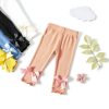 Baby Girls Fleece Leggings Soft Warm Elastic Waist Sizes-3