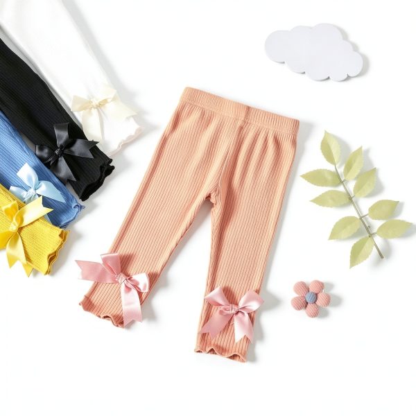 Baby Girls Fleece Leggings Soft Warm Elastic Waist Sizes-3