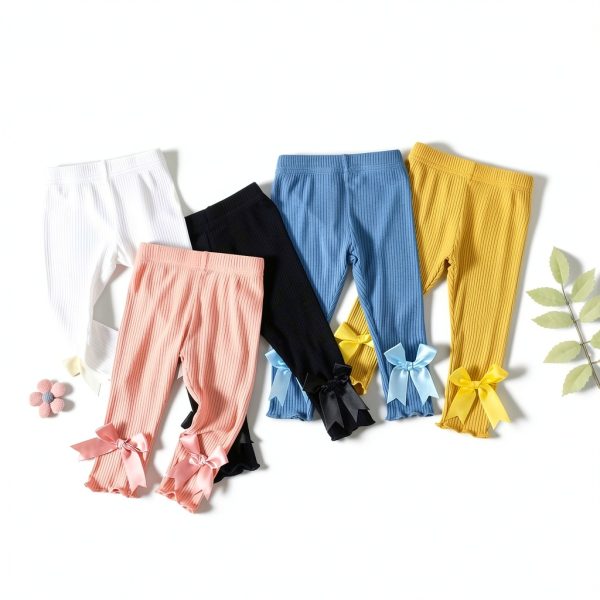 Baby Girls Fleece Leggings Soft Warm Elastic Waist Sizes-1