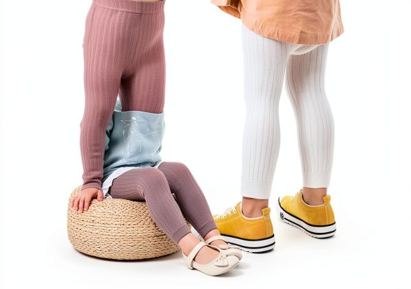 Baby Girls Footless Tights 6 Pack Cotton Knit Leggings-4