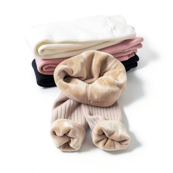 Toddler Fleece Lined Leggings Girls Winter Cotton Warm Pants-3