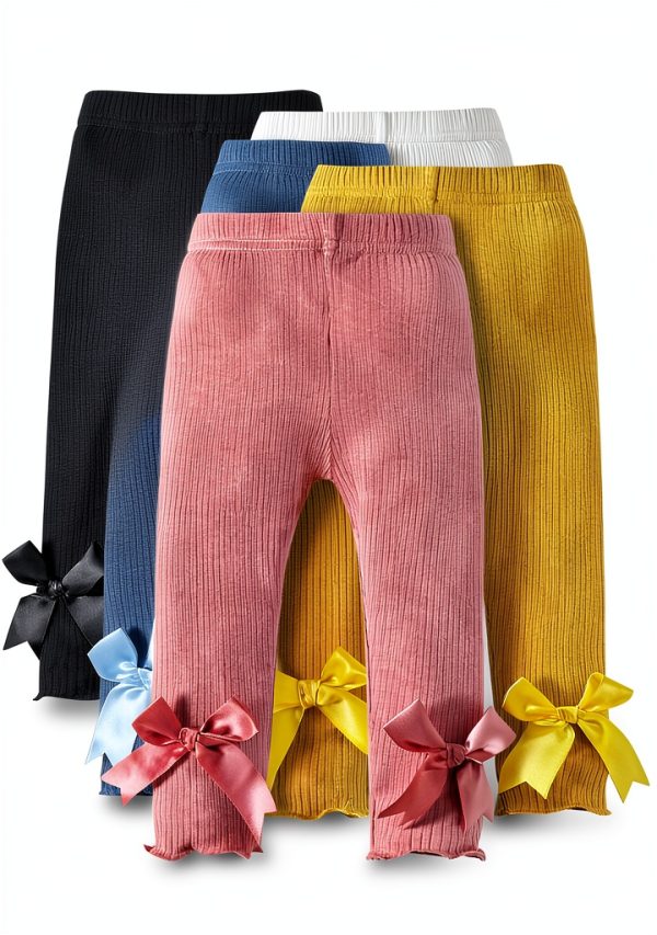 Baby Girls Fleece Leggings Soft Warm Elastic Waist Sizes-0