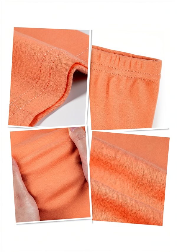 Cotton Leggings for Girls 4 Pack Elastic Waistband Toddler-2