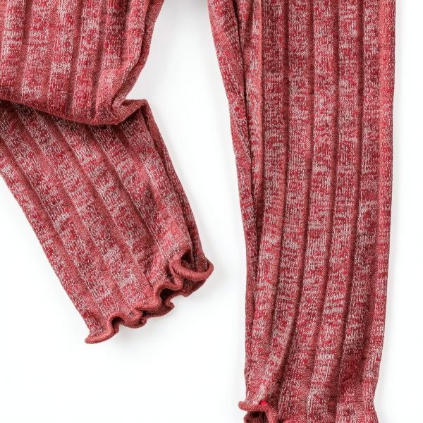 Baby Girl Leggings 4-Pack Ribbed Elastic Waist Multi-Color-4
