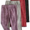 Baby Girl Leggings 4-Pack Ribbed Elastic Waist Multi-Color-0