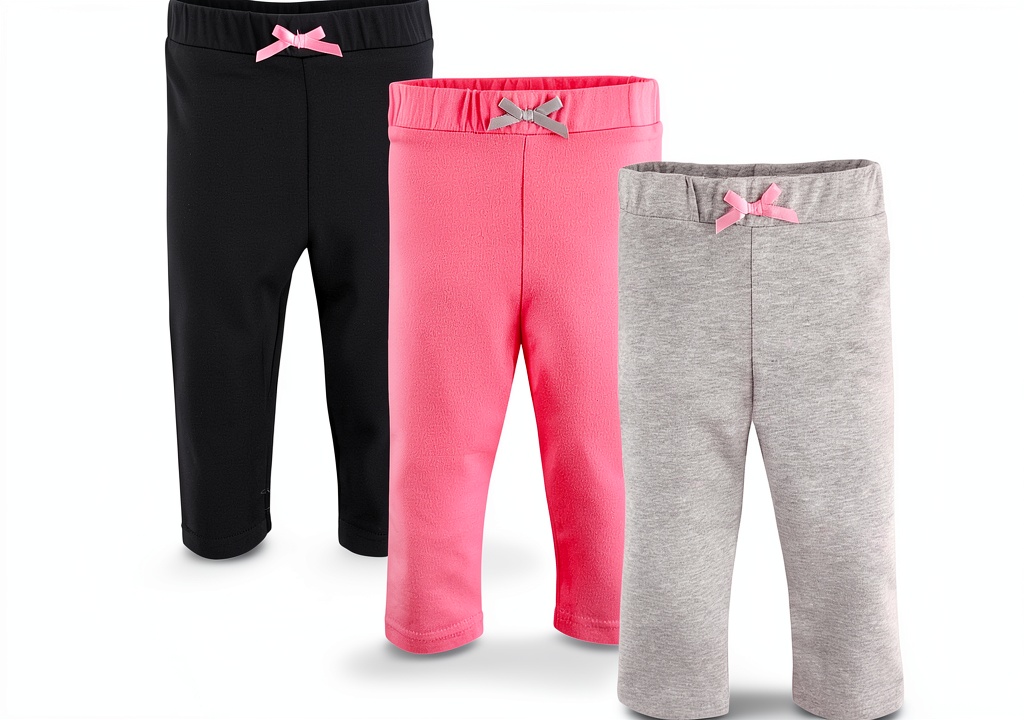 Luvable Friends girls leggings in Pink Rose color on a hanger