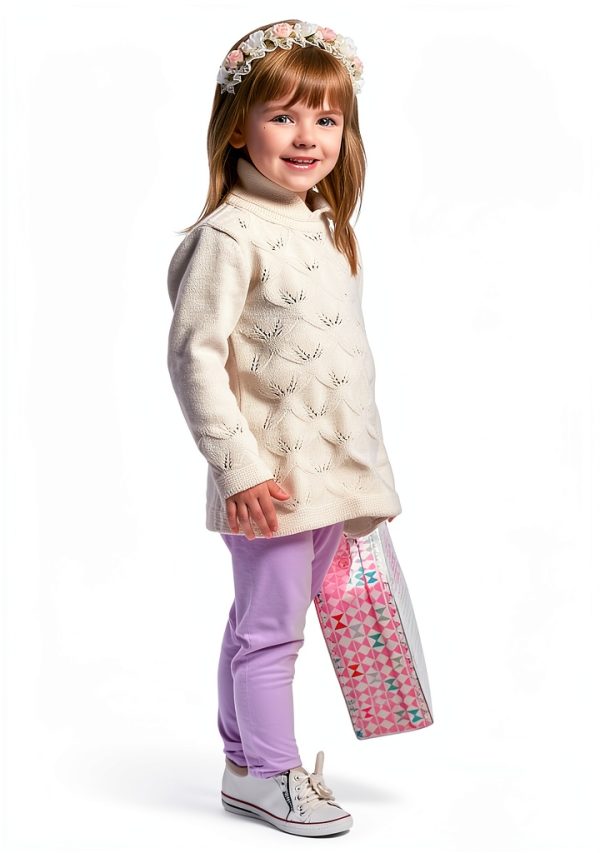 Cotton Leggings for Girls 4 Pack Elastic Waistband Toddler-3