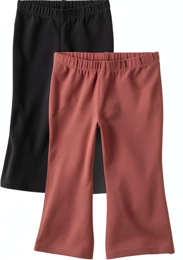 Flare Leggings Girls 2-Pack Black Lotus The Childrens Place-0