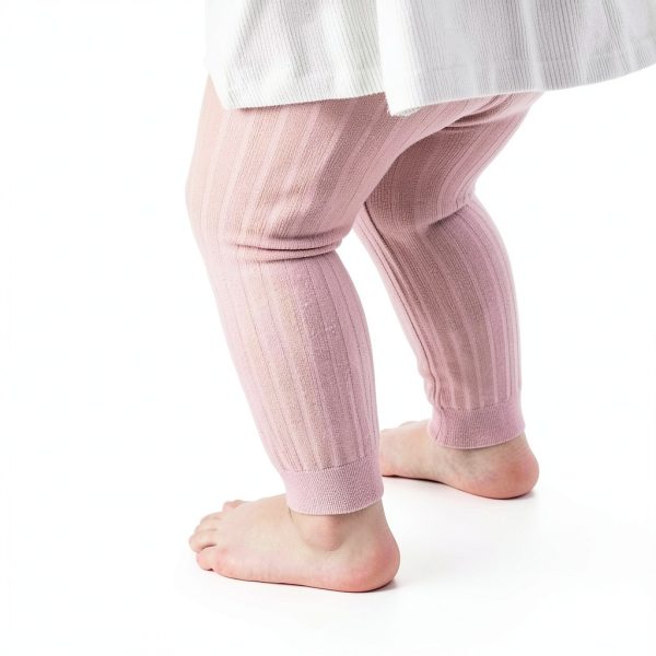 Baby Girls Footless Tights 6 Pack Cotton Knit Leggings-5