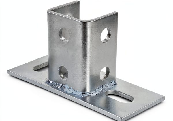 4 Pack 2 Slot U Post Base for 1-5/8" Strut – Electrogalvanized, 220lb-2