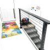 2ft-4ft 42" Deck Cable Railing System Zylorix T304 Black Posts-5