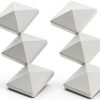 4" x 4" Vinyl Post Cap by GKOLED White PVC Pyramid 6-Pack-0