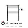 2ft-4ft 42" Deck Cable Railing System Zylorix T304 Black Posts-3