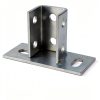 4 Pack 2 Slot U Post Base for 1-5/8" Strut – Electrogalvanized, 220lb-1