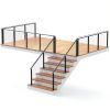 2ft-4ft 42" Deck Cable Railing System Zylorix T304 Black Posts-2